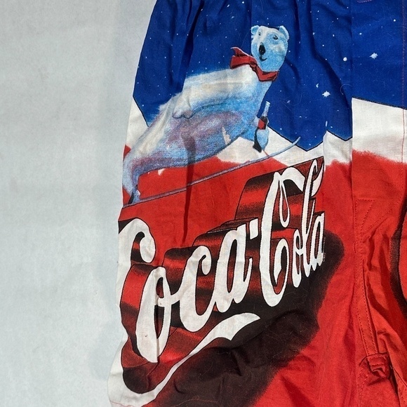 NWT Vintage Coca Cola Polar Bear Boxer Trunks Shorts - Picture 4 of 10